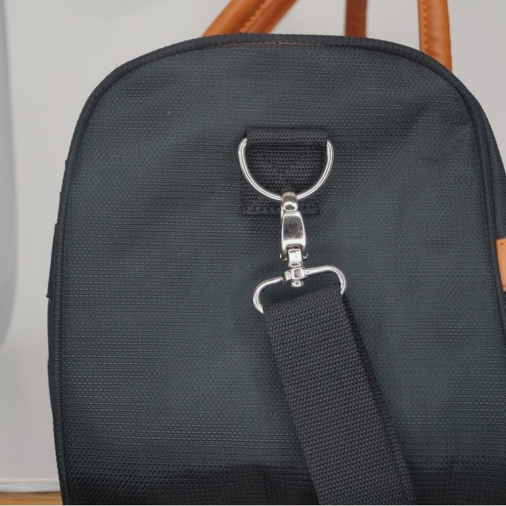 Samsonite Black Duffel with Tan Accents - Picture 3 of 5